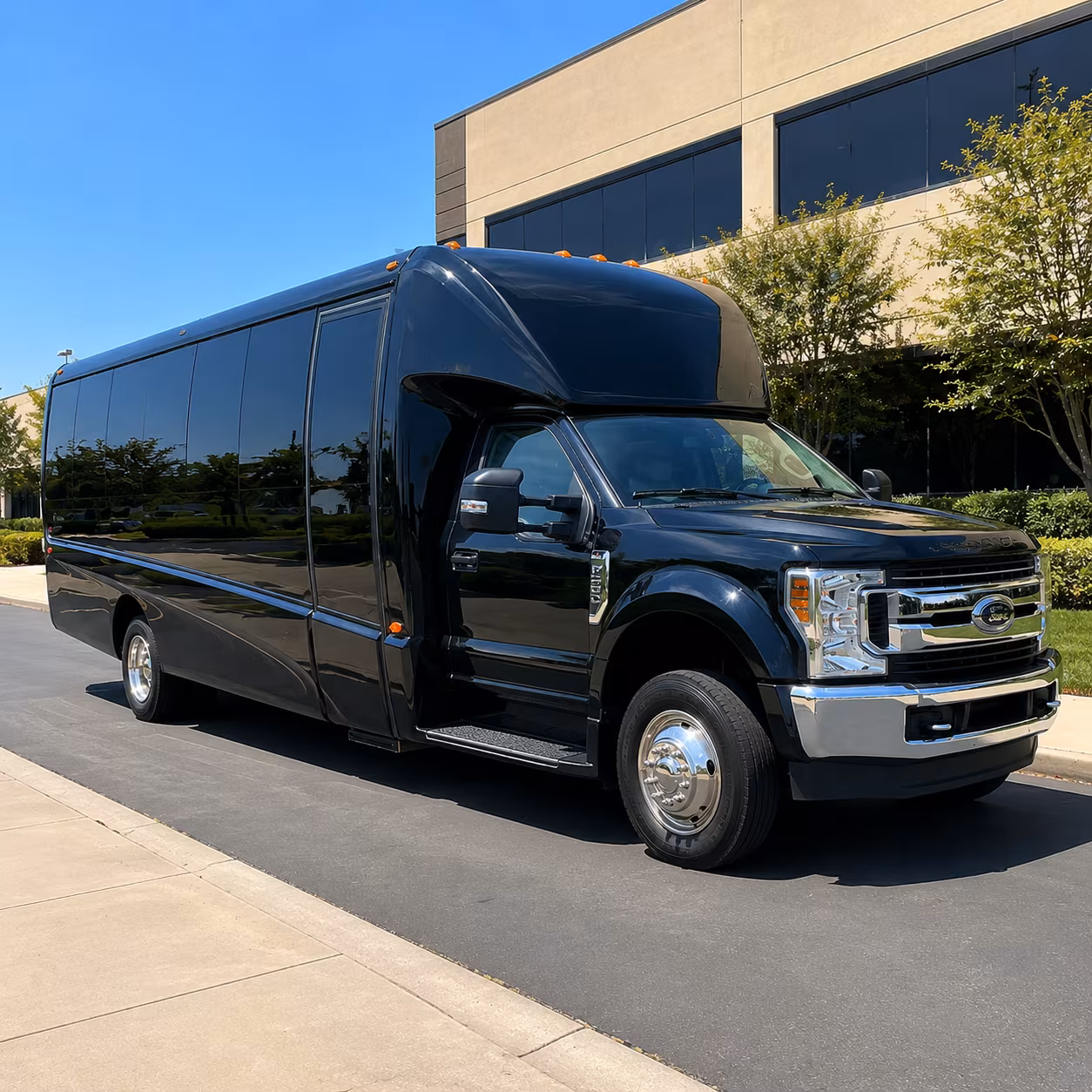 minibuses for smaller prom groups heading out in walnut creek