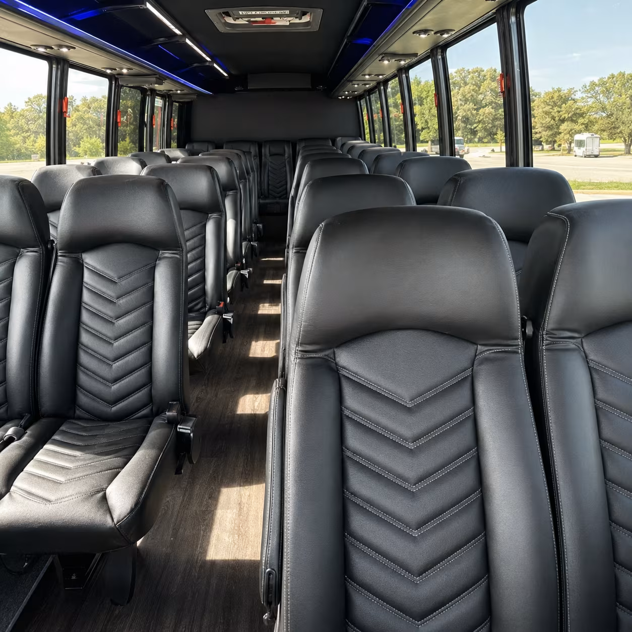 walnut creek 25 passenger minibus interior