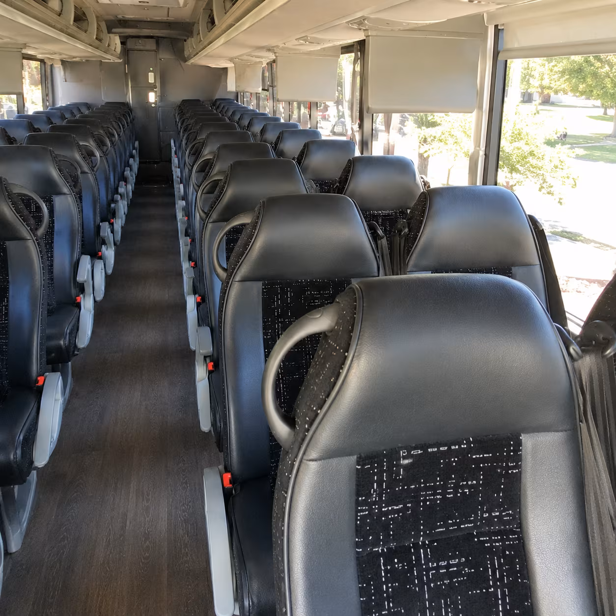 walnut creek 56 passenger charter bus inside