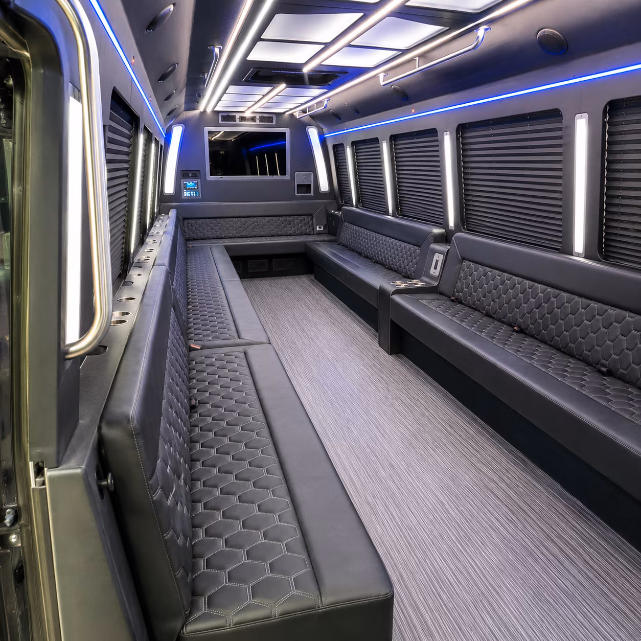 walnut creek party bus interior